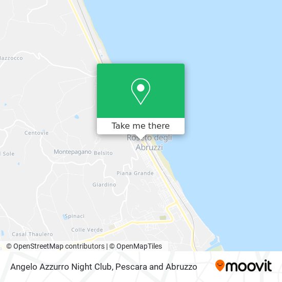 Angelo Azzurro Night Club map
