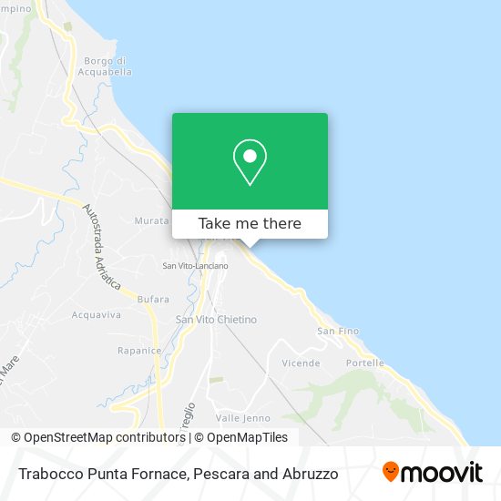 Trabocco Punta Fornace map