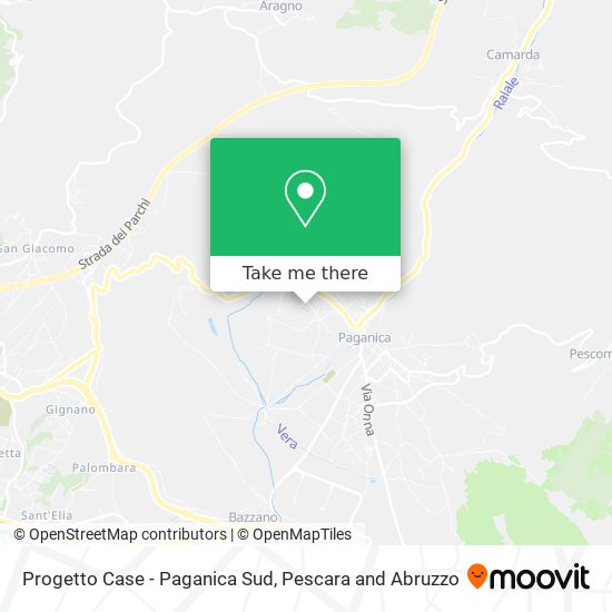 Progetto Case - Paganica Sud map