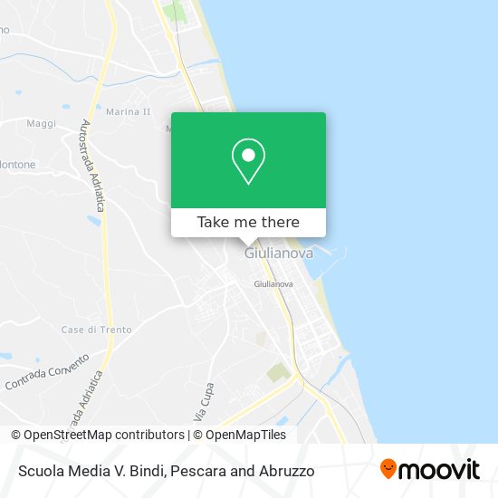Scuola Media V. Bindi map