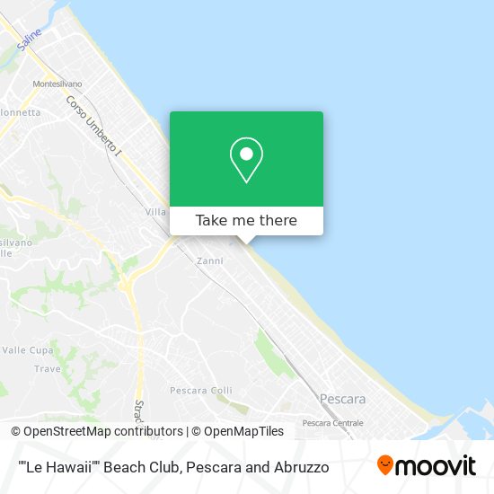 ""Le Hawaii"" Beach Club map