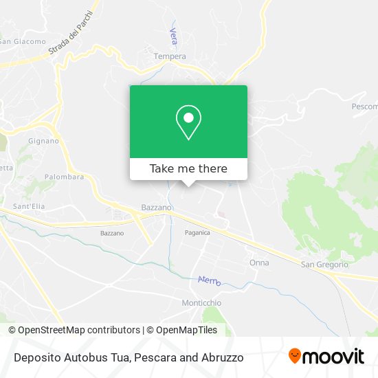 Deposito Autobus Tua map