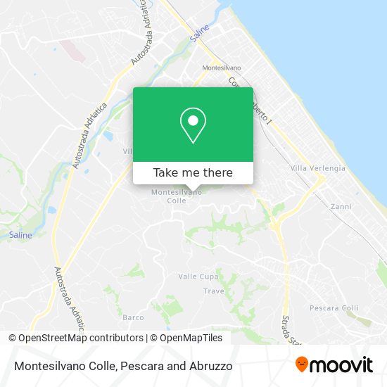 Montesilvano Colle map