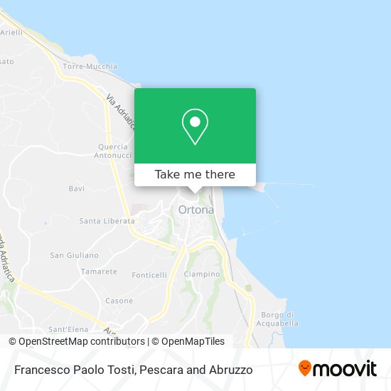 Francesco Paolo Tosti map