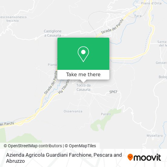 Azienda Agricola Guardiani Farchione map