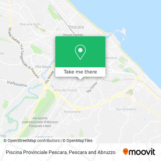 Piscina Provinciale Pescara map