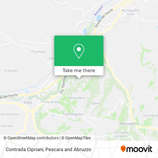 Contrada Cipriani map