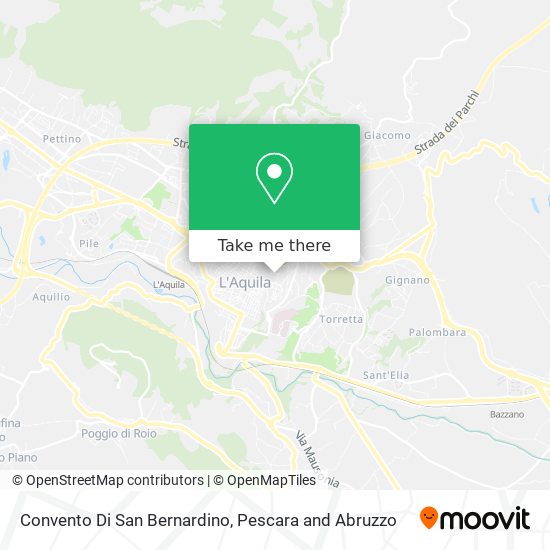 Convento Di San Bernardino map