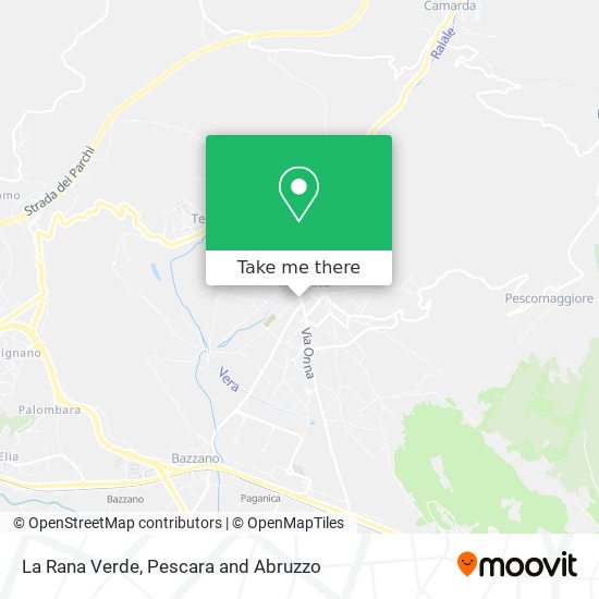 La Rana Verde map