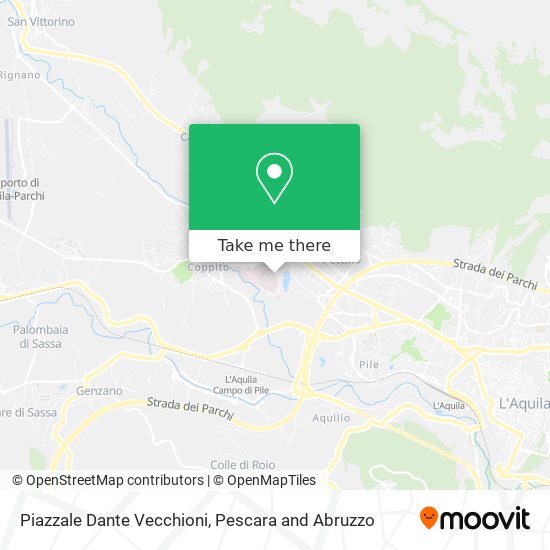 Piazzale Dante Vecchioni map