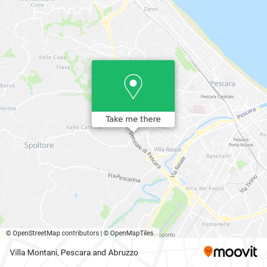 Villa Montani map