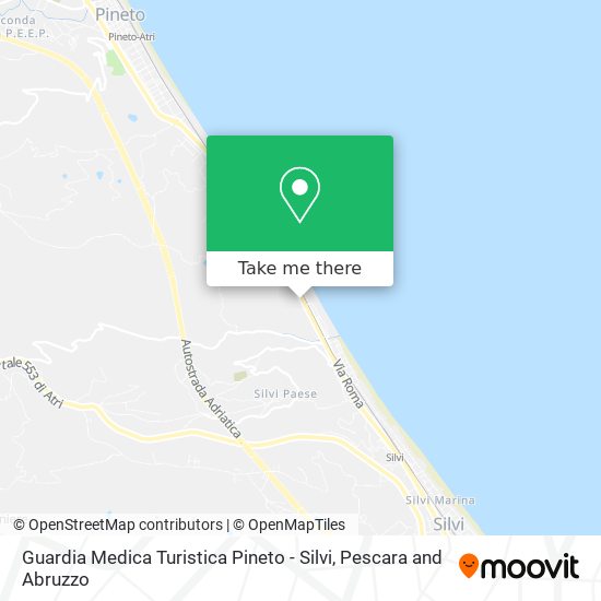 Guardia Medica Turistica Pineto - Silvi map