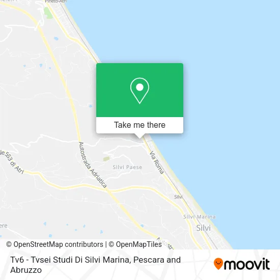 Tv6 - Tvsei Studi Di Silvi Marina map