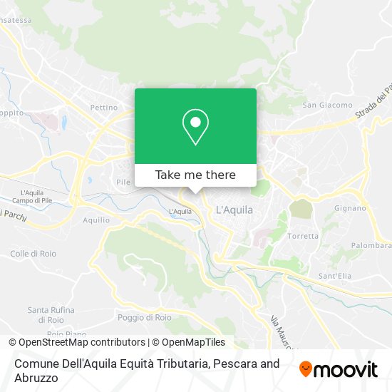 Comune Dell'Aquila Equità Tributaria map