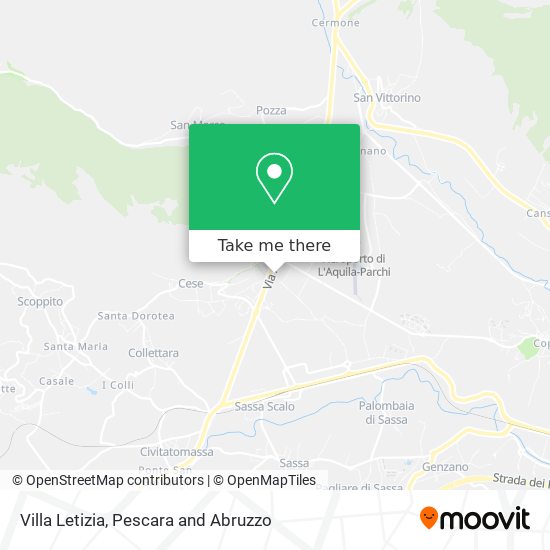 Villa Letizia map