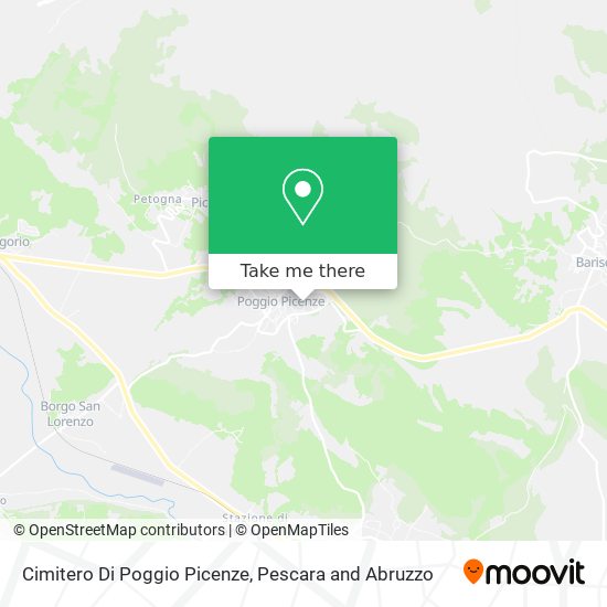 Cimitero Di Poggio Picenze map