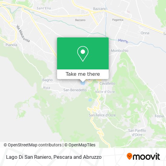 Lago Di San Raniero map