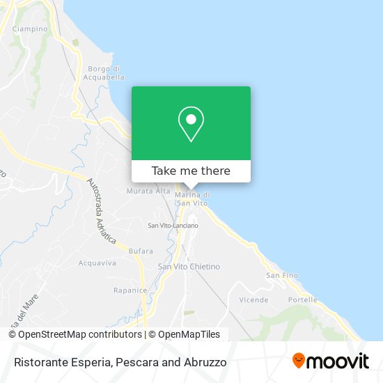 Ristorante Esperia map