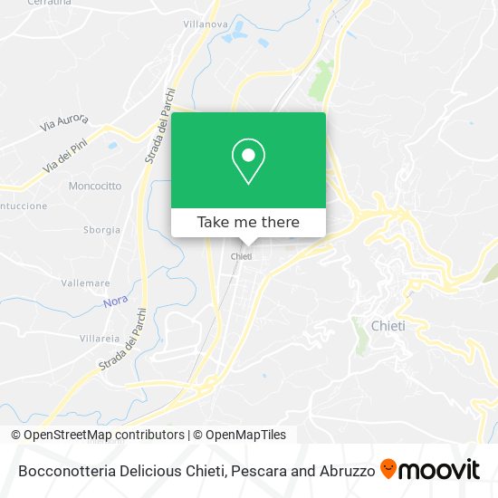 Bocconotteria Delicious Chieti map