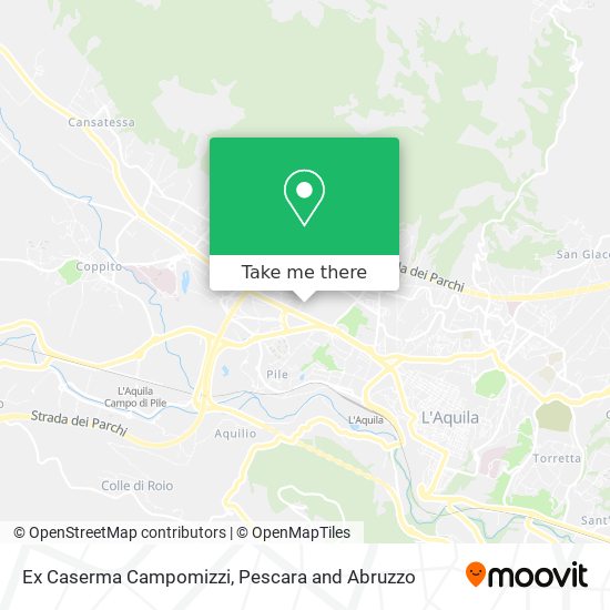 Ex Caserma Campomizzi map