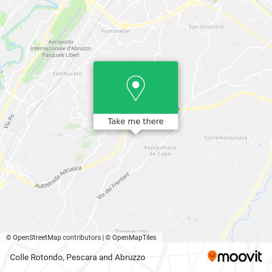 Colle Rotondo map