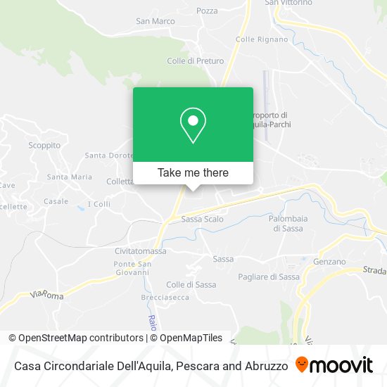 Casa Circondariale Dell'Aquila map