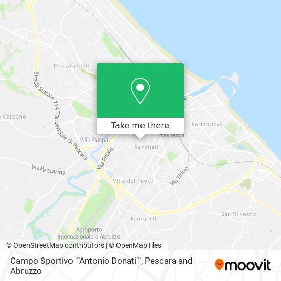 Campo Sportivo ""Antonio Donati"" map
