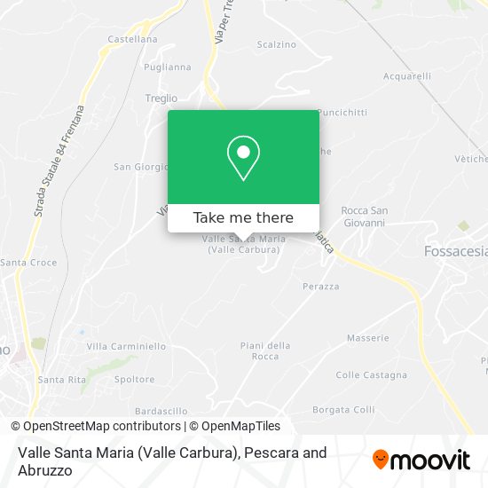 Valle Santa Maria (Valle Carbura) map