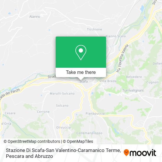 Stazione Di Scafa-San Valentino-Caramanico Terme map