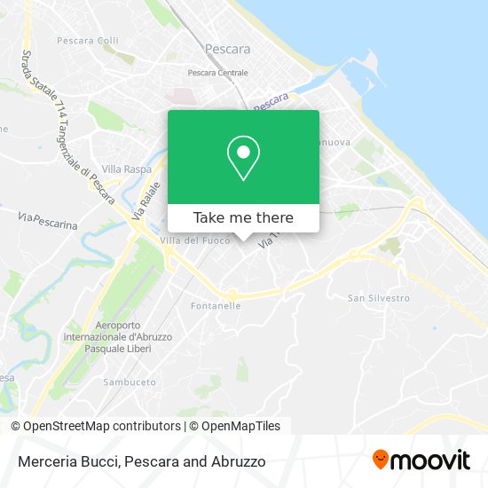 Merceria Bucci map