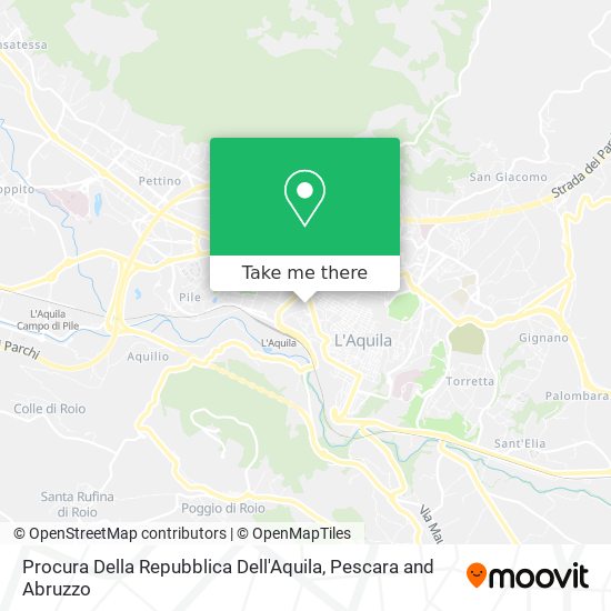 Procura Della Repubblica Dell'Aquila map