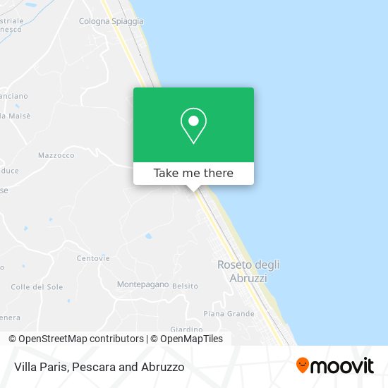 Villa Paris map
