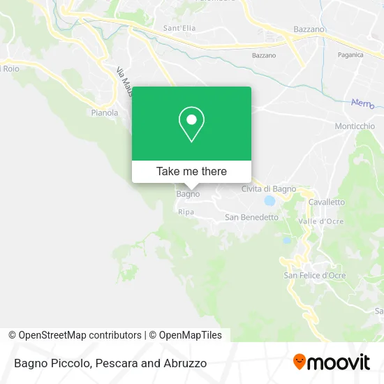 Bagno Piccolo map