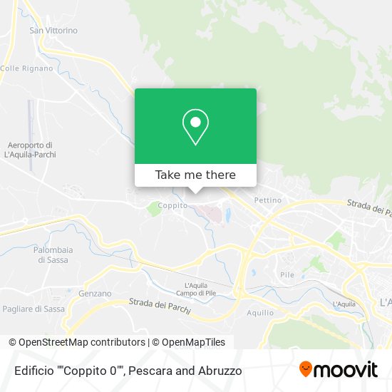 Edificio ""Coppito 0"" map