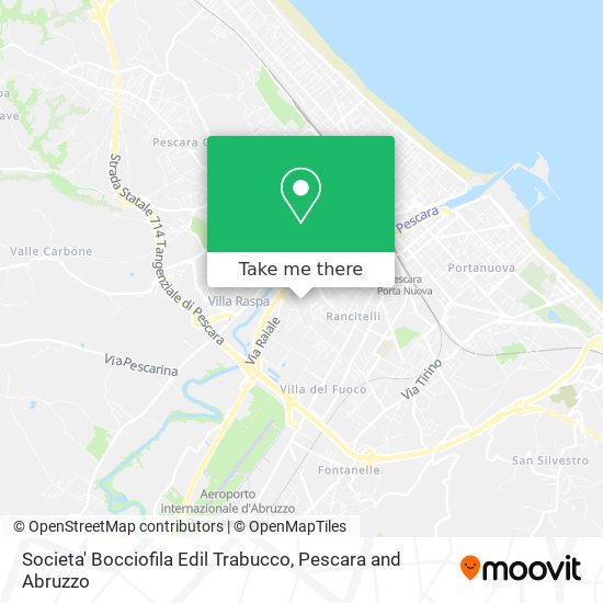 Societa' Bocciofila Edil Trabucco map