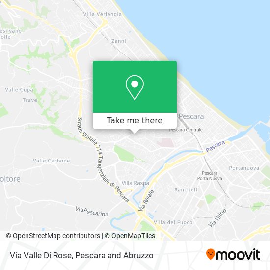 Via Valle Di Rose map