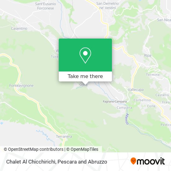 Chalet Al Chicchirichì map