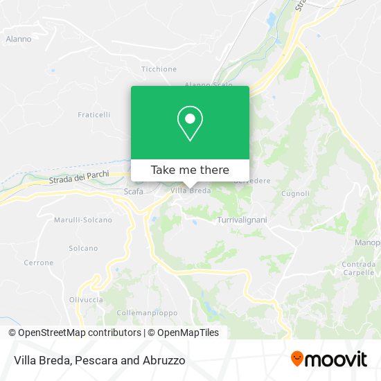 Villa Breda map