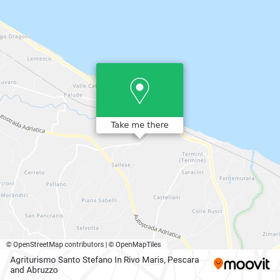 Agriturismo Santo Stefano In Rivo Maris map