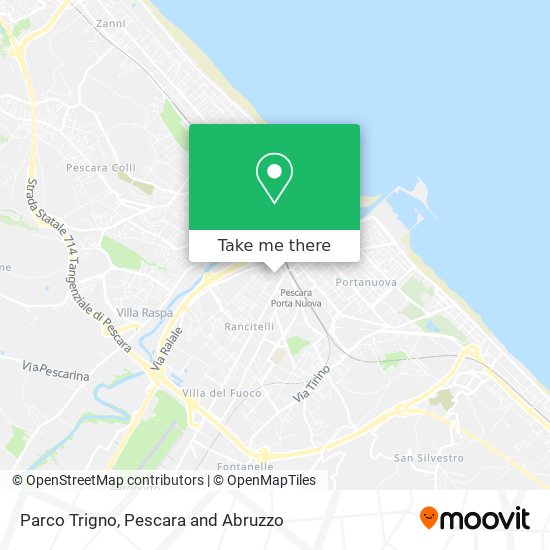 Parco Trigno map
