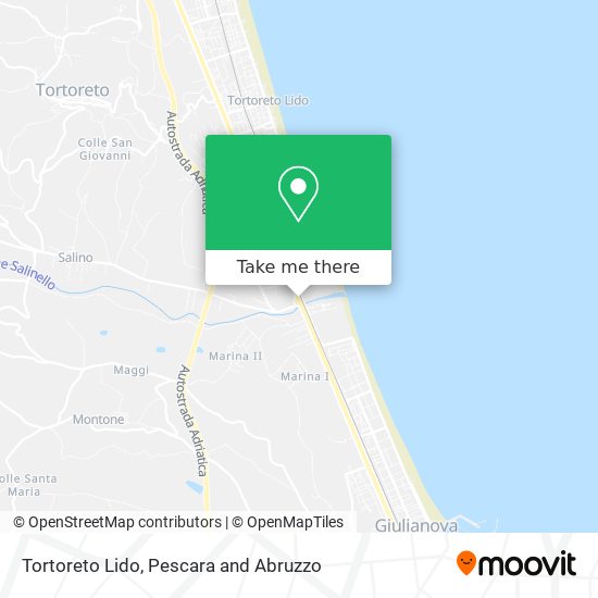Tortoreto Lido map