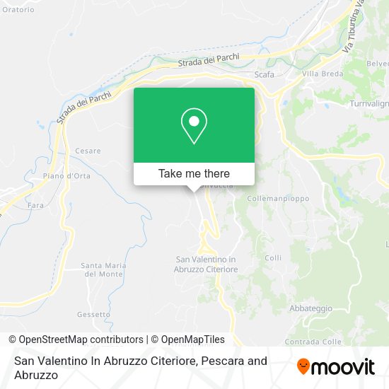 San Valentino In Abruzzo Citeriore map
