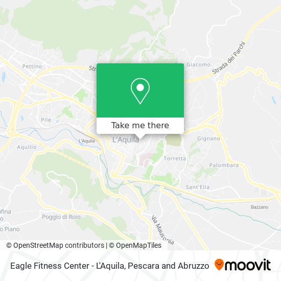 Eagle Fitness Center - L'Aquila map