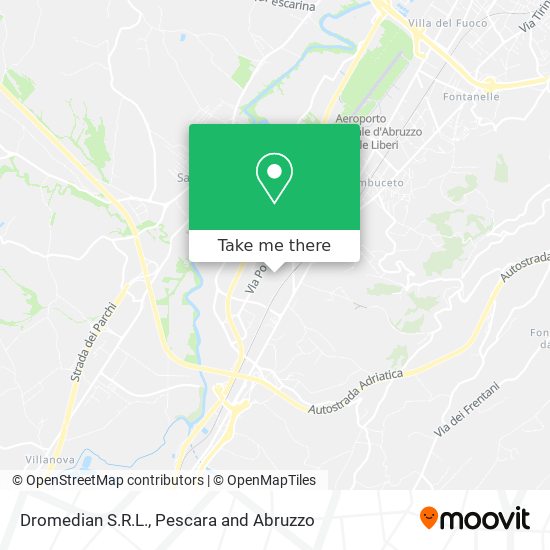Dromedian S.R.L. map