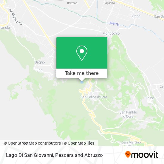 Lago Di San Giovanni map