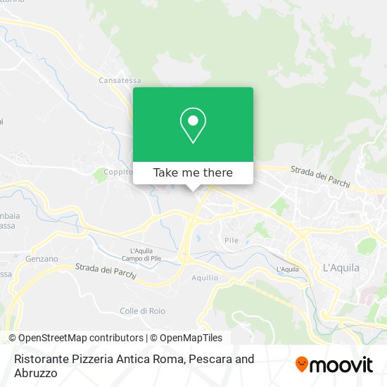 Ristorante Pizzeria Antica Roma map