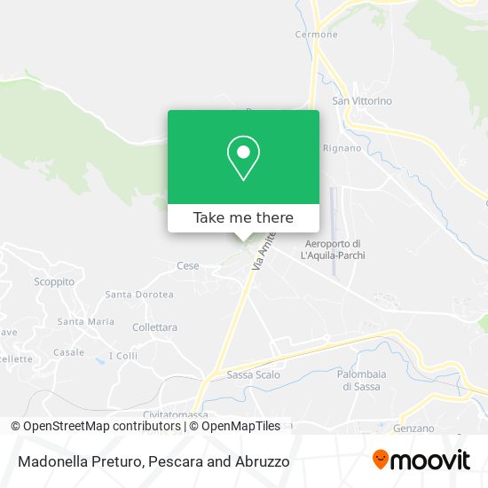 Madonella Preturo map