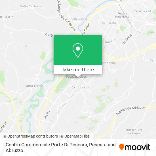 Centro Commerciale Porte Di Pescara map