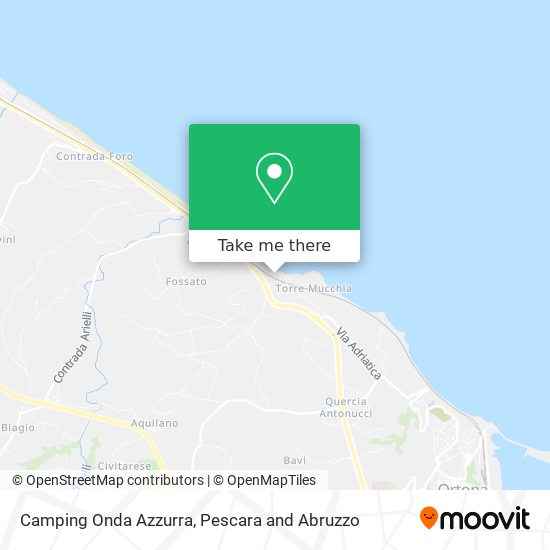 Camping Onda Azzurra map