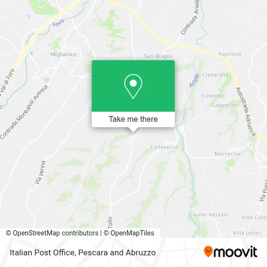 Italian Post Office map